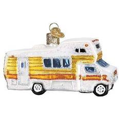 Yellow Interior Details Old World Christmas Classic Motorhome Camper RV Holiday Christmas Tree Ornament