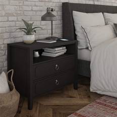 Black Bedside Tables Novogratz Her Majesty 2 Bedside Table