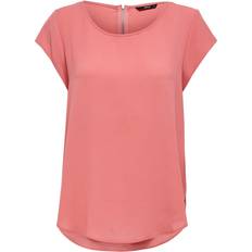 Only Vic Loose Short Sleeve Top - Rose/Tea Rose