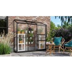 Veggdrivhus Vitavia Ida 1.3m² Aluminium Polykarbonat