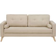 Beige Sofas Beliani Kalmar Sofa 182cm 2 Seater