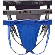 2(X)IST Stretch Jock Strap 3-pack - Eclipse/Lead/Dazzling Blue