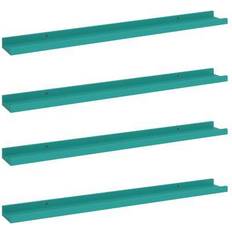 vidaXL Wall Shelves Mensole da Parete 80cm 4pcs