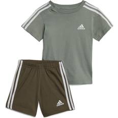 1-3M Chándales Adidas Infant Essentials Sport Set - Silver Green/White (IC0609)