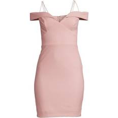 Bebe Off-The-Shoulder Sheath Dress - Pink