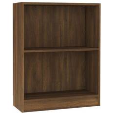 VidaXL Schwarz Bücherregale vidaXL Engineered Wood Bücherregal 74.5cm