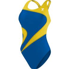 TYR Women's Maxfit T-Splice Swimsuit - Royal/Gold