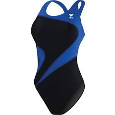 TYR Women's Maxfit T-Splice Swimsuit - Black/Blue