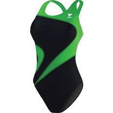 Swimsuits TYR Women's Maxfit T-Splice Swimsuit - Black/Green