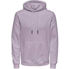 Only & Sons Normal Passform Hoodie Sweatshirt - Lila/Purple Ash