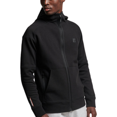 Superdry hættetrøje Superdry Code Tech Zip Hoodie - Black