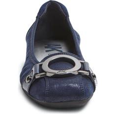 Anne Klein womens Umeko Ballet Flat, Navy Multi Fabric