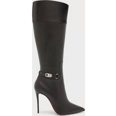 Christian Louboutin High Boots Christian Louboutin Black Lock Kate Boots BK01 Black IT