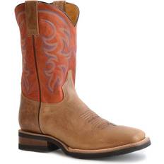 Men - Red Riding Shoes Roper Cowboy Square Toe Boots M - Red