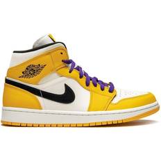 Jordan Air 1 Mid 'Lakers' - Gold Men's