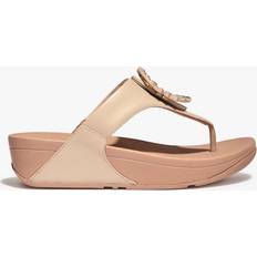 Fitflop 40 Sko Fitflop Lulu Crystal Circlet Stone Beige Leather Toe Post Sandals