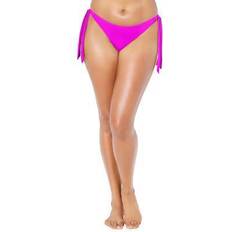 Women Bikini Bottoms Swimsuits For All Women's Side Tie Brief - Very Fuchsia