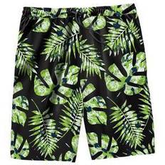 3XL Swimming Trunks Men's Flex Swim Trunk 8" - Camo Leaf