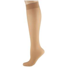 Dame - Transparent Strømper Wolford Individual 10 Knee-Highs - Fairly Light