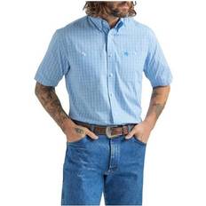 Tops Wrangler Men's George Strait Short Sleeve - Baby Blue