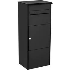 Oak Parcel Box 480 Ruko Lock - Black