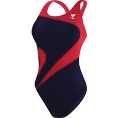 TYR Women's Maxfit T-Splice Swimsuit - Navy/Red