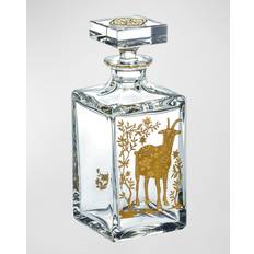 Caraffe per Whiskey Vista Alegre Golden Whisky Decanter with Gold Goat Caraffa per Whiskey