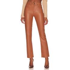 AG Jeans Alexxis Faux Leather Straight Jeans - Canyon Rock