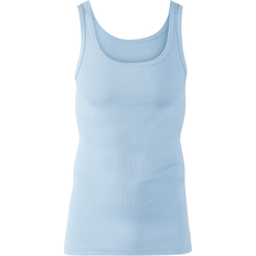 Bomull - Herre Shapewear & Undertøy Calida Twisted Cotton Athletic Shirt - Ice Blue