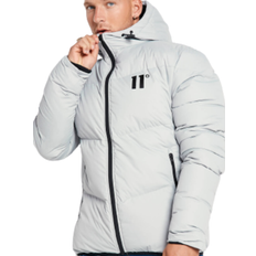 Silver - Winter Jackets 11 Degrees Large Panel Puffer Jacket – Silver