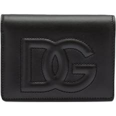 Wallets & Key Holders Dolce & Gabbana Logo Leather Mini Wallet - Black