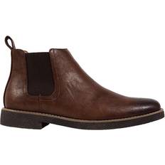 Brown - Men Chelsea Boots Deer Stags Rockland - Redwood