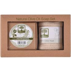 Set Olive Oil Soap+Exfoliating 100%cotton 1