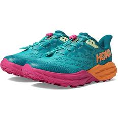 Hoka Rosa Løpesko Hoka Kid's Speedgoat Trail Running Shoes in Deep Lake/Ceramic