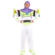 Disguise Adult Deluxe Buzz Lightyear Costume Blue/Green/White