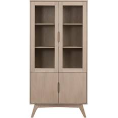 Actona Marte Light Wood Vitrine 94x192cm