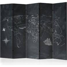 Artgeist Skærmvæg Small Travel II 225 x 172 cm Dobbeltsiddet Rumdeler
