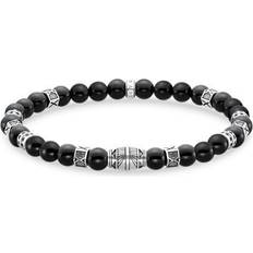 Thomas sabo beads bracelet Thomas Sabo Bracelet with black onyx beads silver black A2087-507-11-L17