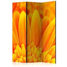 Gul Rumdelere Artgeist Skærmvæg Yellow Gerbera Daisies II 225 x 172 cm Dobbeltsiddet Rumdeler
