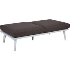 Havemøbler Brafab Villac 2 Sædersofa Modul Hvid/Bistrobrun Pude Modulsofa