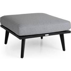 Brafab 1-Sitzer Modul VILLAC Aluminium Schwarz Olefin 100% Polypropylen Grau Modulsofa