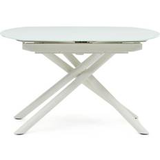 Round extendable table LaForma Yodalia Extendable Round in Glass and MDF 130 x 100 cm Dining Table