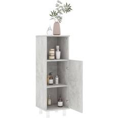 vidaXL Armario De Baño Madera Contrachapada Gris 30 x 30 x 95 cm