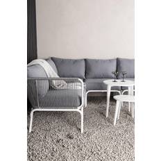 Venture Design Roxo Hjørnesofa Gruppe Hvit 2 Seter Loungesett, Bord inkl. 2 Stolar