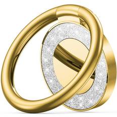Holdere til mobile enheder Tech-Protect Smartphone Finger Ring fra m. 3M Klister Magnetisk Glitter Gold