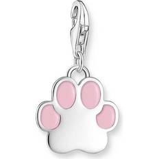 Thomas Sabo Charm pendant pink paw silver pink 2015-007-9