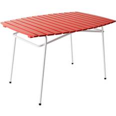 Rood Buiteneettafels Varax Opvouwbare Tuintafel Retro Wit Rood