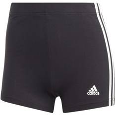 Adidas Women Shorts Adidas Essentials 3-Stripes Single Jersey Booty Shorts Women - Black/White