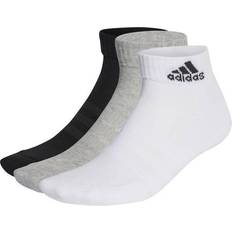 Homme Sous-vêtements Adidas Chaussettes Basses Unisex Cushioned Sportswear Ankle Socks 3 Pairs IC1281 Gris