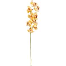 Gula Konstgjorda växter Europalms Cymbidium branch, artificial, yellow, 90cm Konstgjord växt
